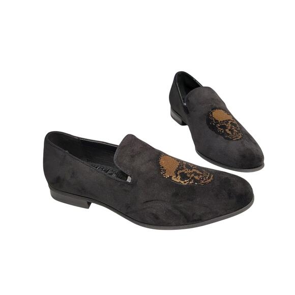 INC International Concepts Other - INC International Concepts Nova Velvet Loafer Slipper Shoes Skull Embellished